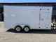 2026 WEBERLANE GALVANIZED STEEL FRAME HYBRID ENCLOSED TRAILER 7 X 16 V NOSE RAMP DOOR | Image - 3